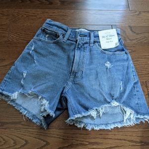 Abercrombie high rise mom shorts